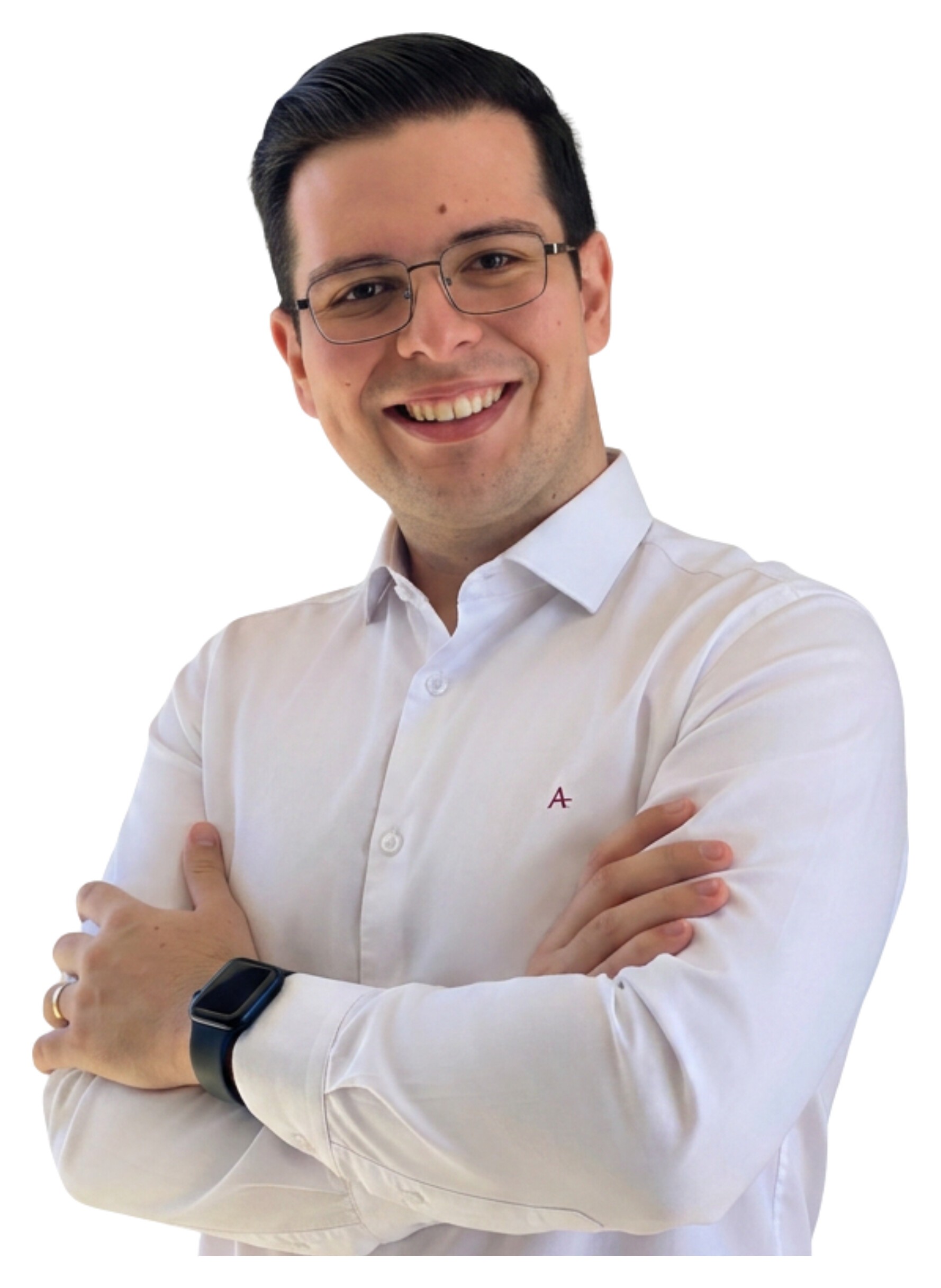 samuel-finochio Profissional do mercado financeiro observando a cidade pela janela do escritório